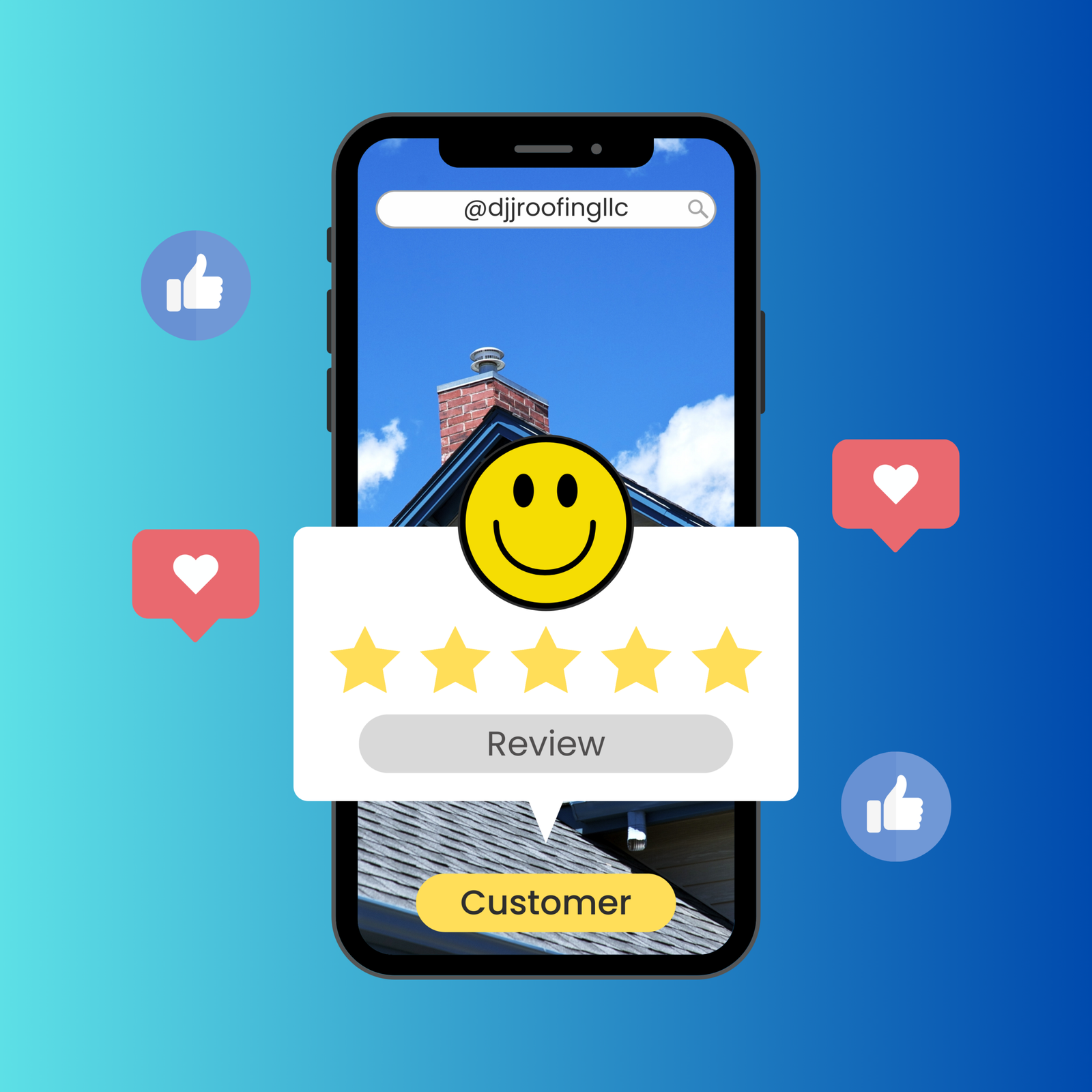 Yellow and Red Modern Online Review Instagram Post scaled