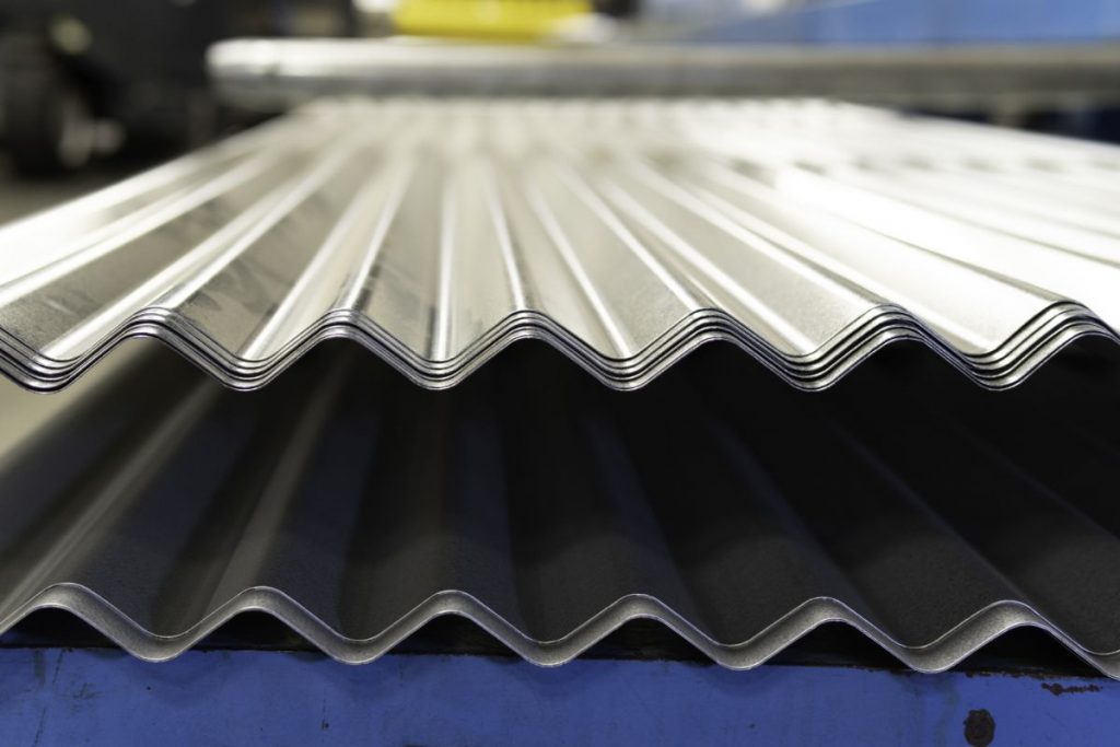 PBR Panel Metal Roofing 4 Close-up of a corrugated metal panel lap, the joint a PBR panel is engineered to improve on